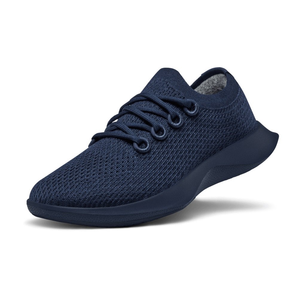 Allbirds Men's Tree Dashers - Running Shoes Navy - UCK586793